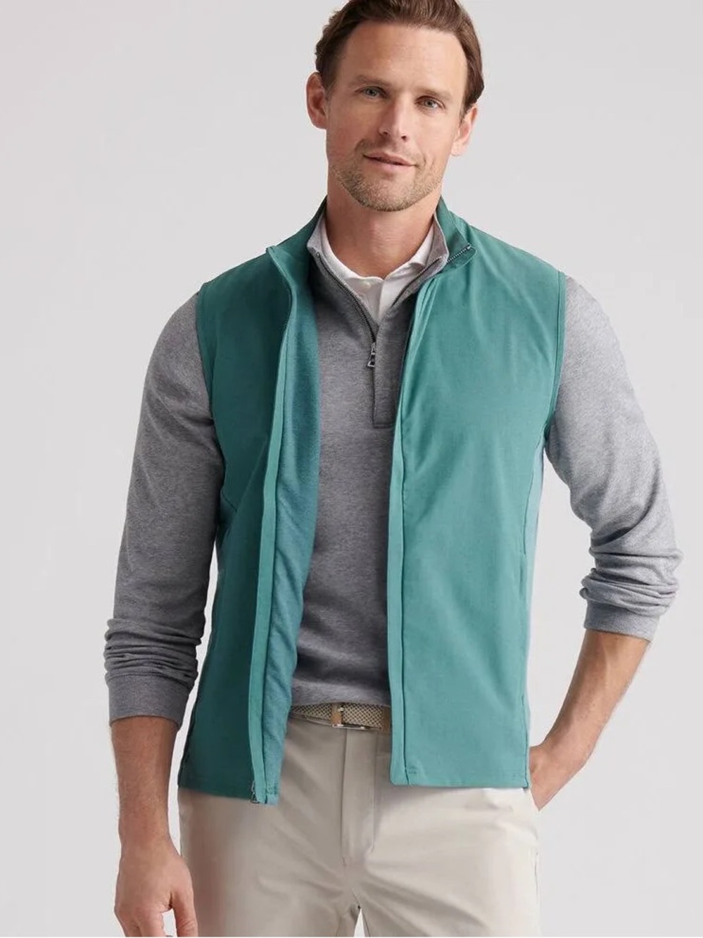NWT Peter Millar Crown Crafted Solstice Vest- MF25XK67: Sherwood (XL)